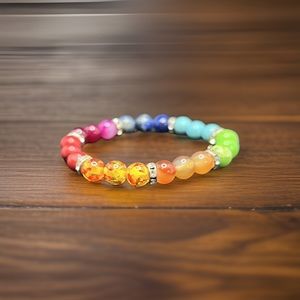 Natural Stone Colorful Beaded Yoga Bracelet